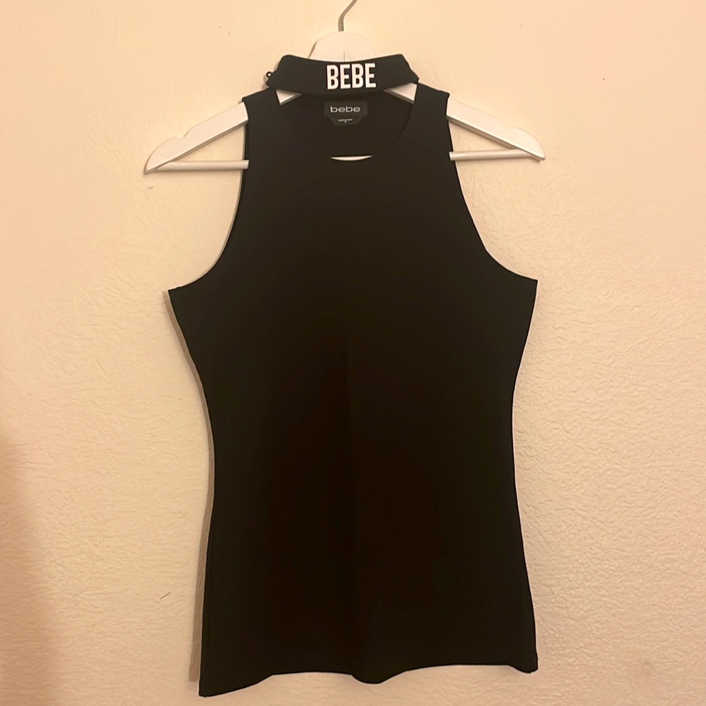 Bebe Logo Choker Top